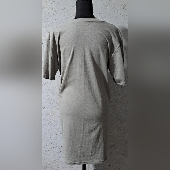 #052 Sz S Extended Tee Shirt Faux Leather 'like' Finish - NewInPack/NWT - Picture 3 of 9